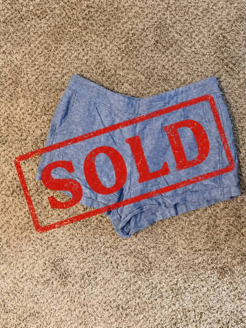 3 for $9 Gap blue linen blend shorts xl